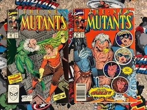 New Mutants #86 & 87 - 1° cavo app e origine - Avg. Cond. VF-/VF - Foto 1 di 20