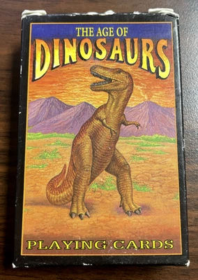 The Age of Dinosaurs Playing Cards, by US Games Systems - For Ages 3+ Used Cond. - Image 1 of 4
