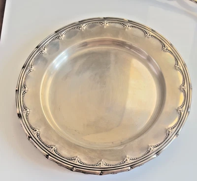 JUEGO DE 4 PLACAS B&B ANTIGUAS CON PATRÓN COLONIAL DE TOALLA ESTERLINA DE 6" SIN MONO POCO USADAS Foto 1 de 4