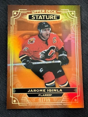 2022-23 Upper Deck Stature #23 Jarome Iginla Orange #/55 - Image 1 of 2