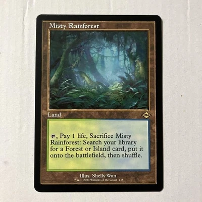 MTG  Misty Rainforest English Version 1 Sheet Old Frame Non Foil Mh2 - Image 1 of 4