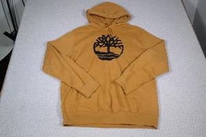 Timberland Hoodie Herren Large Senfgelb Logo Pullover Sweatshirt Regular Fit - Bild 1 von 7