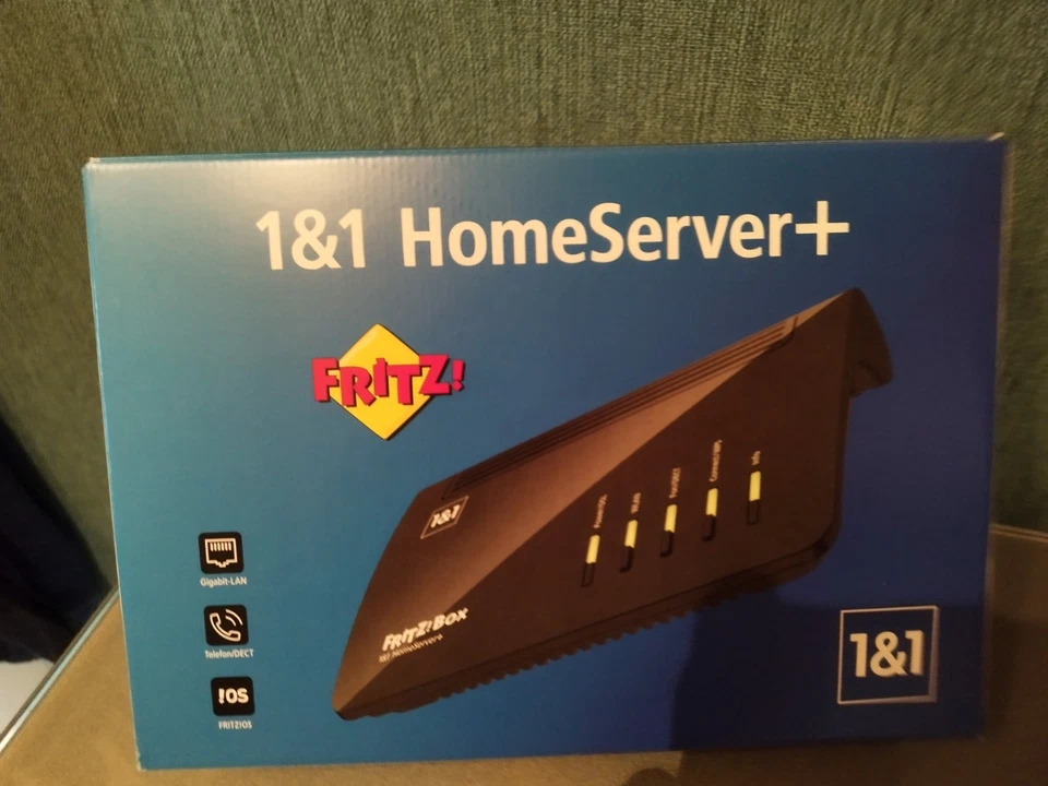 NEU+OVP: AVM FRITZ!Box 7530 AX - 1&1 HomeServer+ - WLAN Router (20002934) - Bild 1 von 4