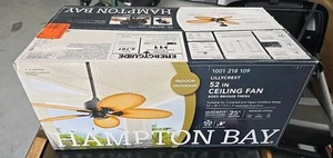 Hampton Bay Lillycrest 52 in. Indoor/Outdoor Aged Bronze Ceiling Fan NEW - Picture 1 of 6