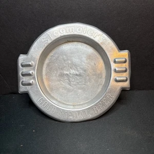 Vintage Stegmaier's (von Wilkes-Barre, PA) "GOLDMEDAILLE BIER" Aluminium 5 1/4" Aschenbecher - Bild 1 von 5