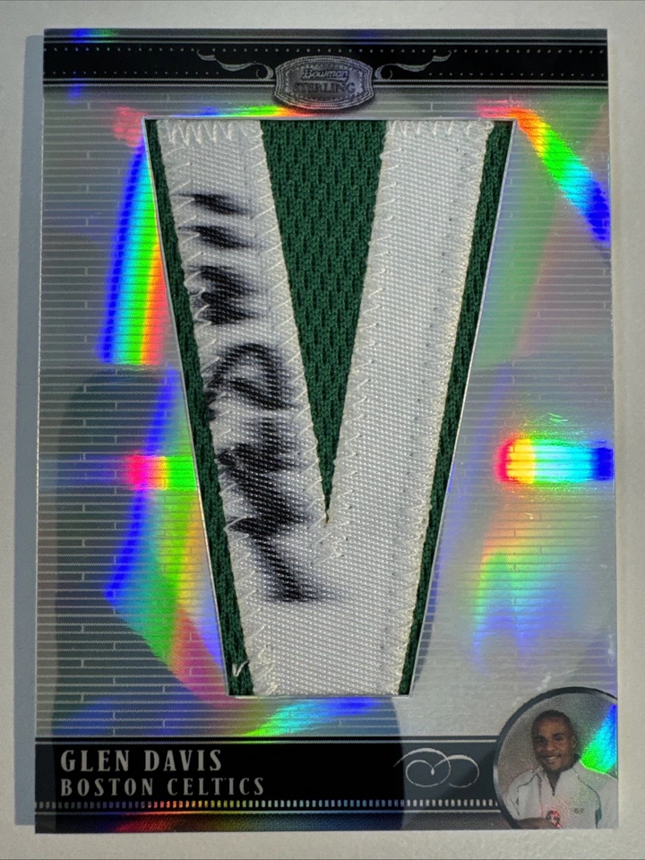 Parche autógrafo Bowman Sterling Glen Davis Letterman 2007-08 #/5 #RALP-GD Foto 1 de 2