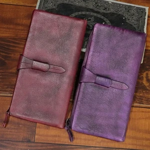 Genuine Leather Wallet Women Vintage Bifold Wallet Purse Money Clip Card Holder - Picture 1 of 11