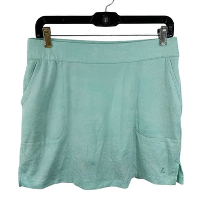 Skort de golfe FootJoy azul claro estampa floral tamanho médio com bolsos - Imagem 1 de 4