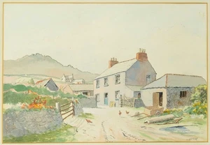 Hugh E Ridge (1899-1976) Watercolour. Farm Near Zennor, Cornwall - Picture 1 of 2