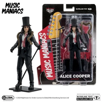 McFarlane • Music Maniacs • ALICE COOPER • Figura de acción de 6 pulgadas • Se envía gratis Foto 1 de 2