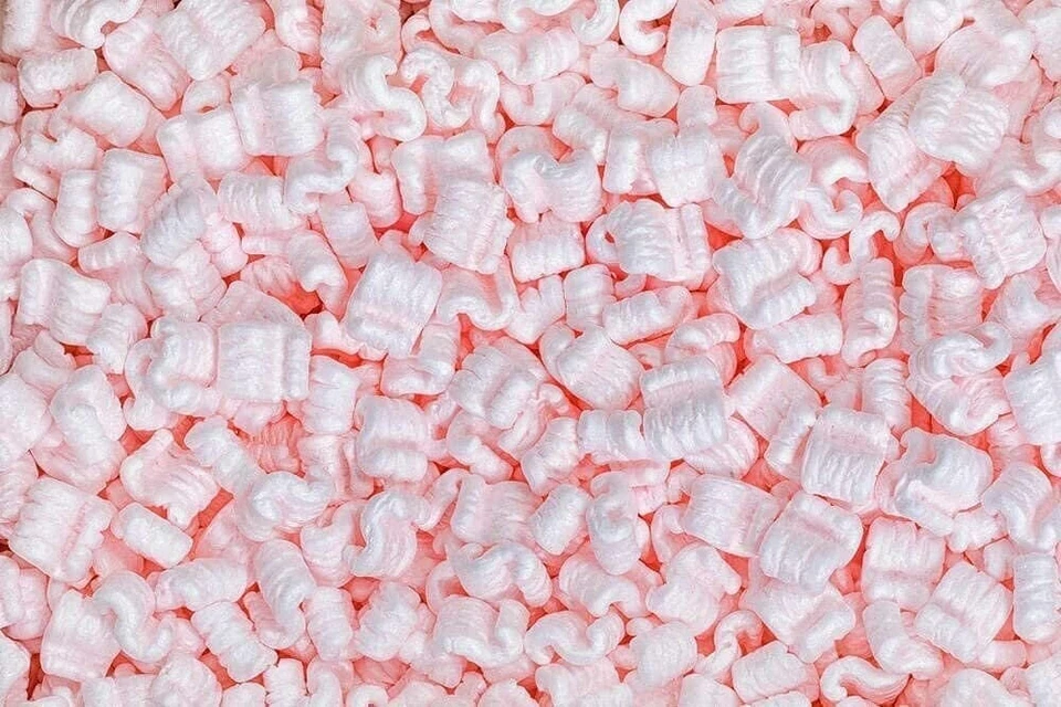 Packing Peanuts Shipping Anti Static Loose Fill 180 Gallons 24 Cubic Feet Pink - Image 1 of 1