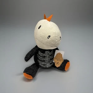 Halloween Skeleton DINOSAUR Weighted Plushy w/Bat Wings Shelf-Sitter 12" NEW! - Picture 1 of 11