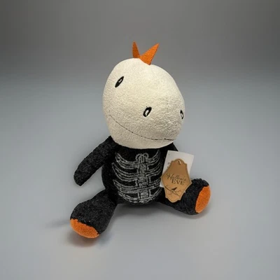 Halloween Skeleton DINOSAUR Weighted Plushy w/Bat Wings Shelf-Sitter 12" NEW! - Image 1 of 4