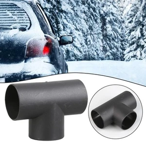 Outlet Connector T Piece 60mm Black Controlled Air Flow Plastic 1 Piece - Picture 1 of 12