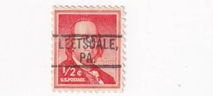 SELLO US SCOTT 1030 "Franklin" 1/2 CENTAVO 1955 PRECANCELADO SIN GOMA - H - Imagen 1 de 1