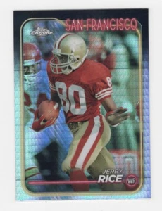 2024 TOPPS CHROME FOOTBALL PRISM REFRACTOR JERRY RICE SAN FRANCISCO 49ERS #176 - Picture 1 of 2