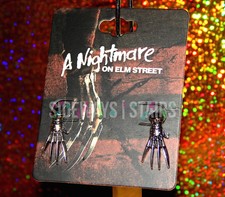 FREDDY KRUEGER GLOVE STUD EARRINGS claw a nightmare on elm street horror jewelry