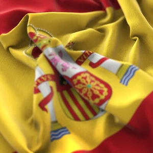 Bandiera Nazionale Spagna 90X60 spagnola con passante per asta interno esterno - Foto 1 di 6