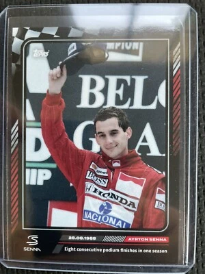 2023 TOPPS STORY OF AYRTON SENNA 8 Consecutive Podiums  Only 768 Made - Image 1 of 3