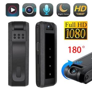 Mini Body Camera Video Recorder 1080P Small Portable Wearable Camera Back Clip - Picture 1 of 14