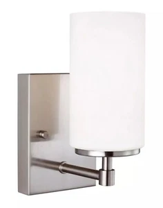 Sea Gull Lighting Alturas 4.375" W Brushed Nickel Wall Sconces 4124601-962 - Picture 1 of 6