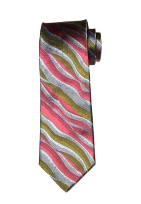 JHANE BARNES Japanese Silk Tie Multicolor Abstract Pattern Men's - Image 1 of 2