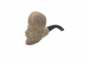 Vintage Hand Carved Meerschaum Smoking Pipe Turkish Bearded Sultan - Picture 1 of 7
