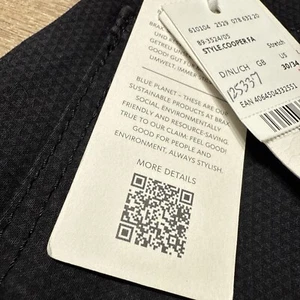 $198 BRAX Casual Pant Cooper FA fancy Men 30 X 34 Black - NWT - Picture 1 of 7