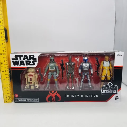 Star Wars Bounty Hunters 5 Pack Hasbro 3.75 Hasbro Boba Jango Fett IG 11 Bossk Cover