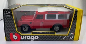 Bburago Item#18-22063 - Model Car - Land Rover Serie II (Red, Scale 1:24) Model - Picture 1 of 5