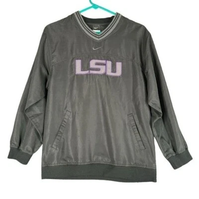 Nike LSU Tigers Louisiana L Large 16 18 Youth Boys Pullover Shirt Football - Image 1 of 4