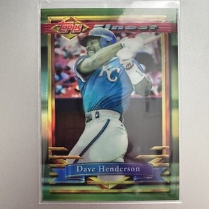 1994 Topps Finest Refractor Dave Henderson #260 Kansas City Royals