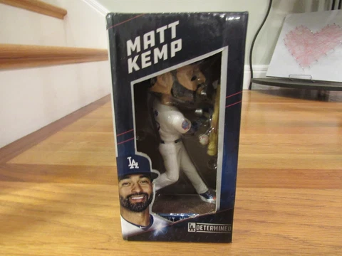 BRAND NEW IN BOX! SGA 2018 LOS ANGELES DODGERS Matt Kemp Bobblehead Cover