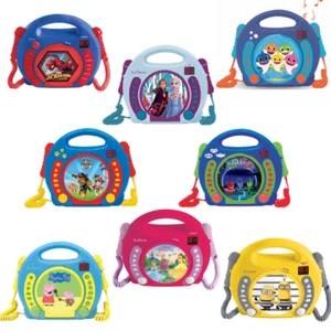 LEXIBOOK KIDS CD PLAYER W/ TWO MICROPHONES DISNEY PIXAR LED DISPLAY - RCDK100 - Picture 1 of 27