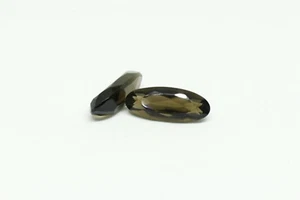 Smoky quartz oval faceted 25mm x 10mm natural loose stones - Picture 1 of 1