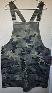 No Boundaries Women Juniors Camo Overall Pinafore Dress Size XXL (19) BRAND NEW - Picture 1 of 4
