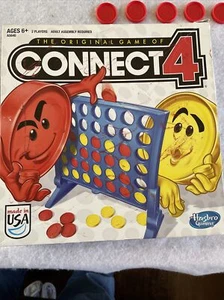 Hasbro Gaming Connect 4 Board Game Missing Instructions Replacement Yellow Disc - Picture 1 of 12