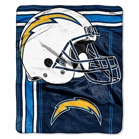 Los Angeles Chargers 50" x 60" Touchback Design Soft Raschel Blanket Northwest Cover