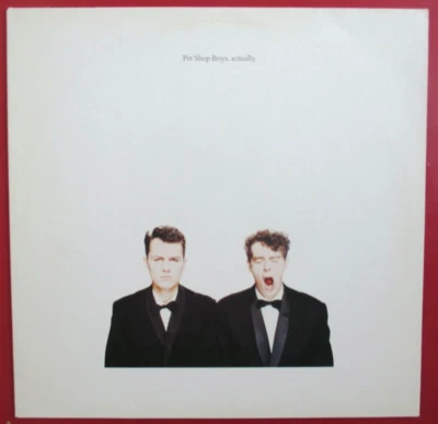 Pet Shop Boys - LP " Actually " - Inner Sleeve - Image 1 of 2