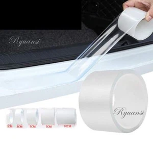 Clear Car Door Sill Plate Bumper Protection Film Anti Scratch Strip Sticker - Bild 1 von 9