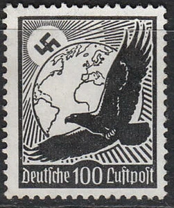 Stamp Germany Mi 537 Sc C54 1934 War Fascism War Airmail Occupation MNH - Picture 1 of 1