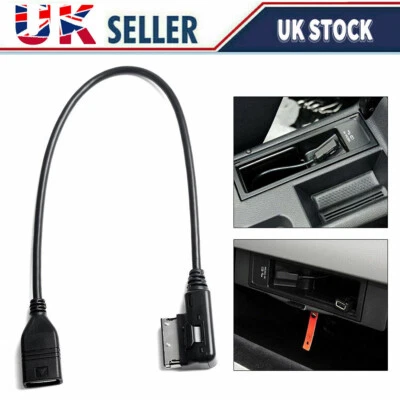USB AUX Cable Music MDI MMI AMI to USB Female Audio AUX Adapter FITS Audi VW