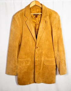 Danier Light Brown Leather Jacket / Overcoat 100% Leather - Men's Large - Picture 1 of 8
