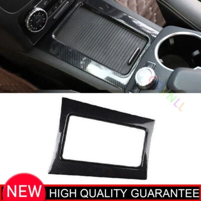 For Mercedes-Benz GLK 2013-2015 Carbon Fiber Central Control Storage Box Cover - Image 1 of 4