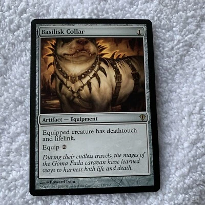 Basilisk Collar Worldwake ~ UNPLAYED NM/MT ~ Rare Artifact MtG Magic - Image 1 of 4