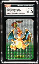 1996 Pokemon Bandai Carddass Green Card Prism Holo Charizard 06 CGC 6.5 Japanese