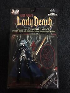 LADY DEATH CHROME Chaos! Brian Pulido's 6" 1997 Action Figure Moore Collectibles