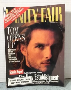 1994 VANITY FAIR OCTOBER ISSUE TOM CRUISE OPENS UP FIRST BOUND COPY - Picture 1 of 6