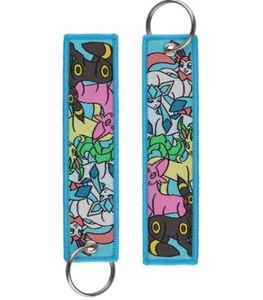 Pokemon Eeveelutions 2 Double Sided  Keychain Embroidered 5" NEW  - US Seller  - Picture 1 of 2