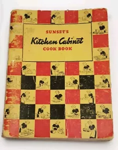 Sunset's Kitchen Cabinet Cook Book Vtg 1942 DIY Home Recipes - Imagen 1 de 8